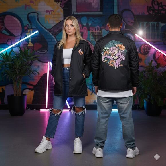 Neff Third Eye Tiger Mens Lightweight Windbreaker - Picture 1 of 10